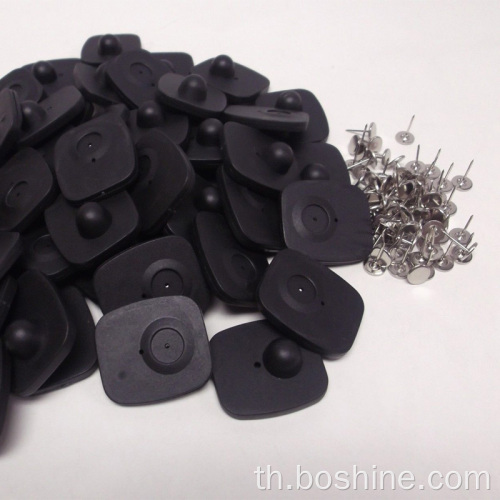 ความปลอดภัย 8.2MHz EAS anti-theft mini square hard tag